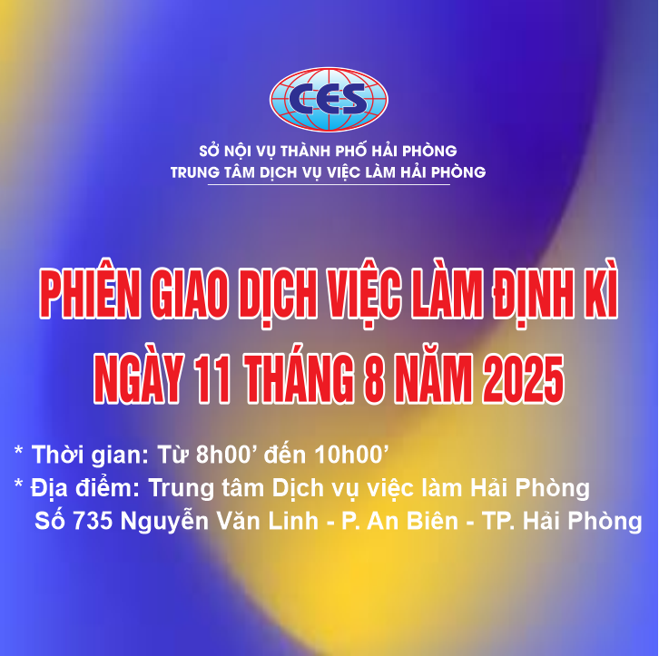 PHIÊN SÀN GIAO DỊCH VIỆC LÀM NGÀY 11/08/2025